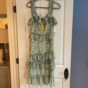 Alexia Admor | Liv Floral Midi Dress | Green Ditzy